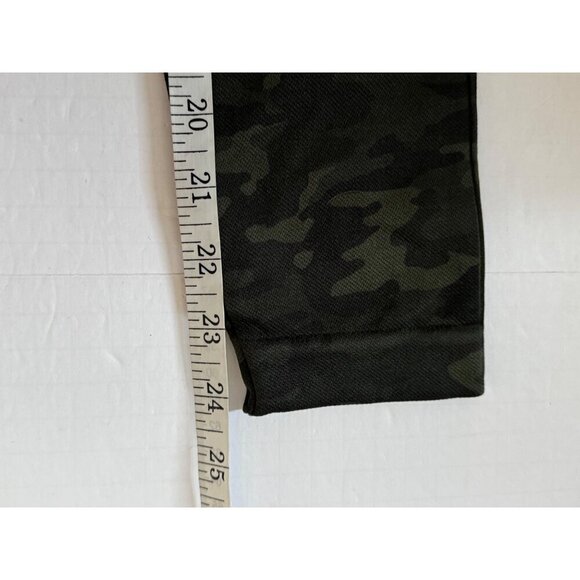 Spanx Activewear Look at Me Now Seamless Green Camo Crop Leggings Athleisure S/P - Picture 8 of 8